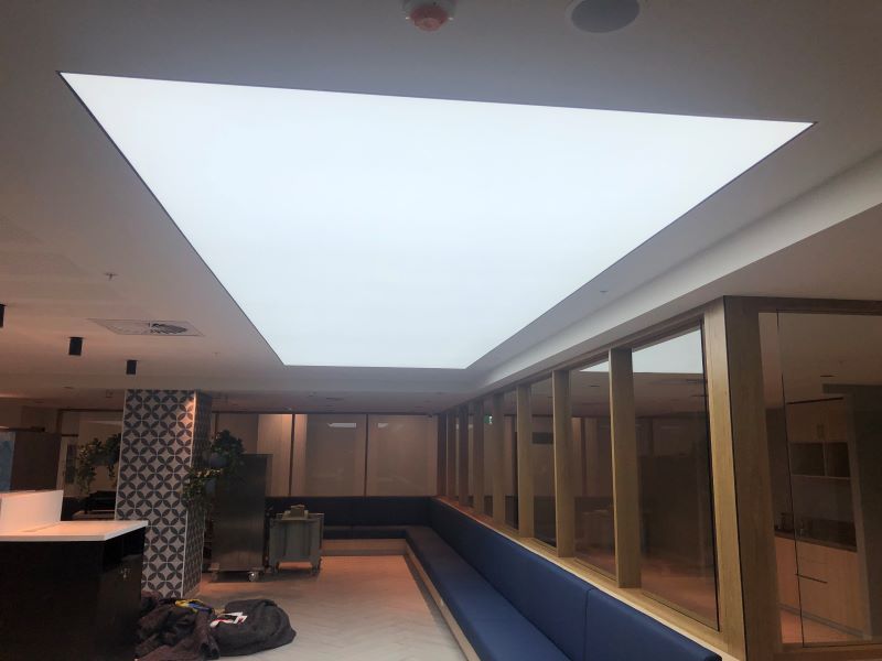 Stretch Ceiling for Bites Cafe @ St Vincent's Hospital – Signtronic